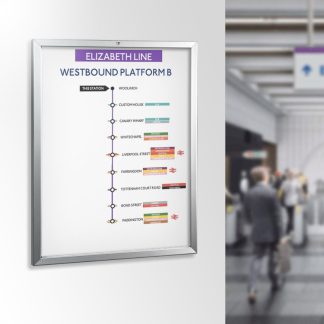 lockable aluminium snap frame